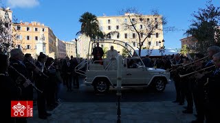 Highlights - Pope Francis' day in Corsica, december 15 2024