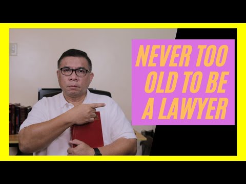 , title : 'Never too old to be a lawyer. Comments by a law school dean'