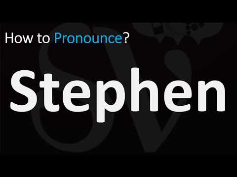 How to Pronounce Stephen? (CORRECTLY) | Stephen Pronunciation