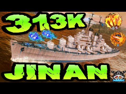 Jinan drückt 313K *TOOORRRPS* "300K Club" ⚓️ in World of Warships 🚢 #worldofwarships