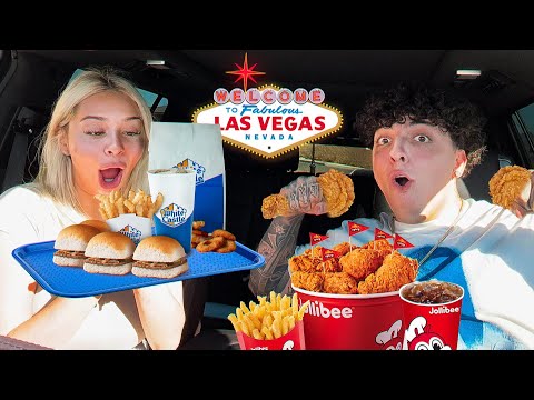 GnB Lets People in FRONT DECIDE What They EAT FOR 24hrs!! (LAS VEGAS EDITION)