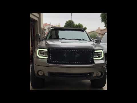 AlphaRex Pro Series Headlights Installed on 08 GMC Sierra