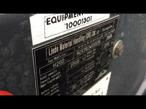 Linde H20D (2008 yr; 4872 hr)