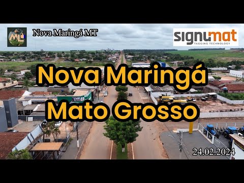 Nova Maringá MT, vista aérea Drone MAVIC 3 - 24.02.2024