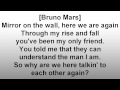 Mirror - Lil Wayne ft. Bruno Mars Lyrics [HQ] 