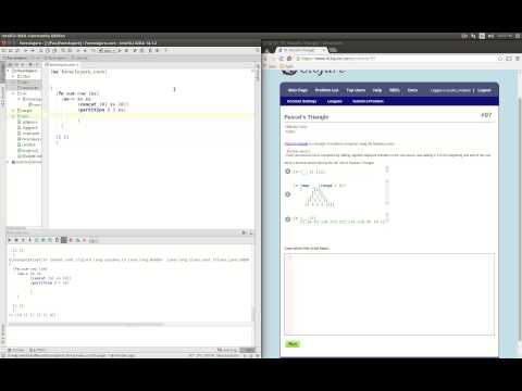 4Clojure Solution to Problem 97 Pascal's Triangle