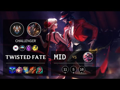 Twisted Fate Mid vs Irelia - KR Challenger Patch 11.12