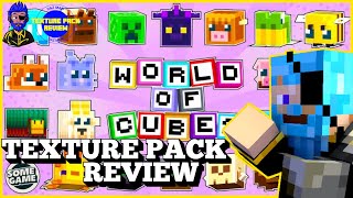 Daz Man Reviews World of Cubes Texture Pack In Minecraft Bedrock! Minecraft Texture Pack Review