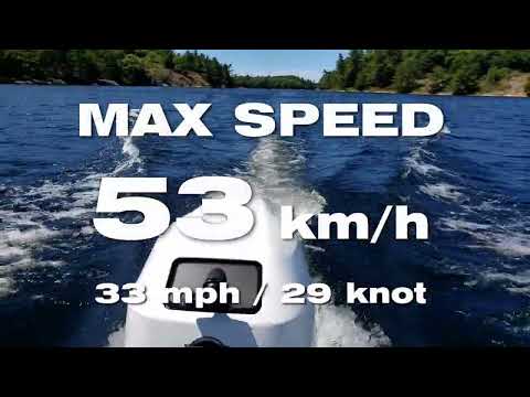 GALA Atlantis A390Q-AQUAHELM with 30HP Tohatsu. Top speed test
