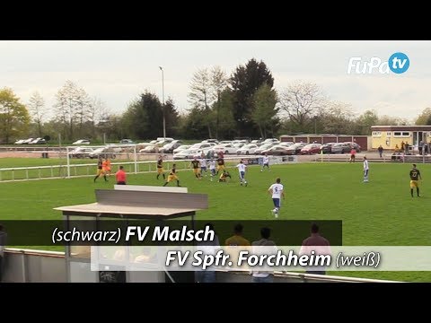 Tor zum 0-1 bei FV Malsch vs. FV Spfr. Forchheim am 15.4.2018