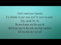 Adele -  All I Ask MALE Version Lyrics