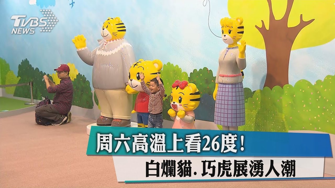 週六高溫上看26度! 白爛貓、巧虎展湧人潮