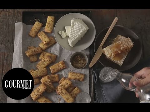 Lemon and fennel seed biscotti with ricotta and honey | Gourmet Traveller