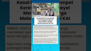 Viral Warga Blokade Rel KAI di Lampung gegara Kesal Mobil Terserempet seusai Ngeyel Menerobos