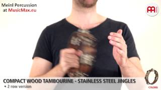 Video thumbnail for Compact Wood Tambourine MEINL CTA2WB | Sound Demonstration by MusicMaxEu