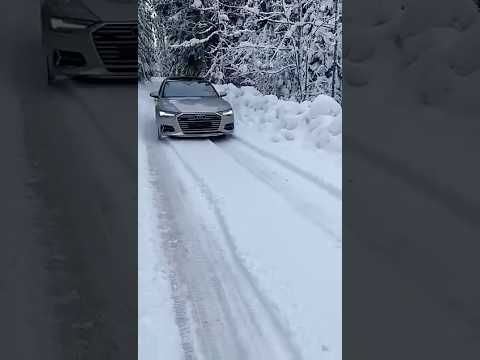 AUDI A6 S-LINE #winter #quattro #viralvideo #snow #audi #sline #a6 #best #car #checkitout #viral #ad