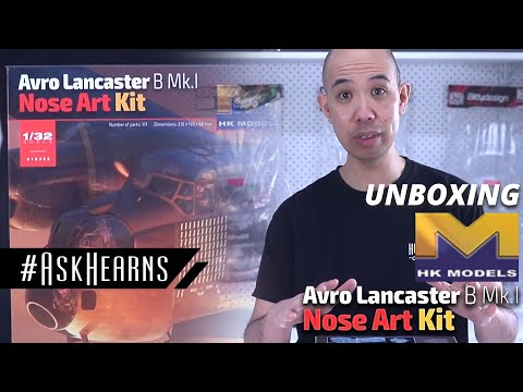 HONG KONG Models Avro Lancaster B Mk I Nose Art Kit Review