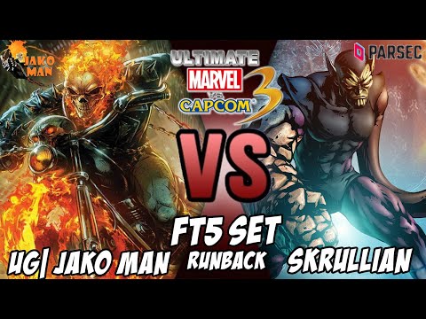 UMVC3 Parsec FT5 Set Runback (3rd Set) - UG| Jako Man VS Skrullian