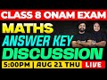 Class 8 Onam Exam Maths Answer Key Discussion Eduport