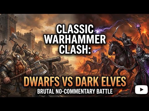 Dark Elf Invasion! Dwarfs vs Naggaroth Forces | TWW3 Full Battle