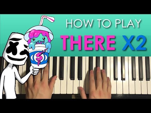 How To Play - THERE X2 - by Slushii ft. Marshmello (PIANO TUTORIAL LESSON)