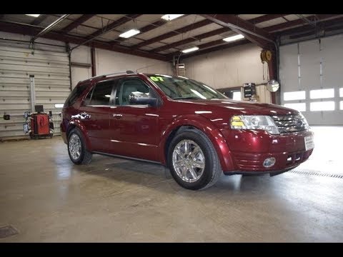 2008 Red Ford Taurus X Limited AWD SJ6698C Motor Inn Auto Group