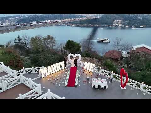 Boğaz’ın En Güzel Manzarasında Evlilik Teklifi