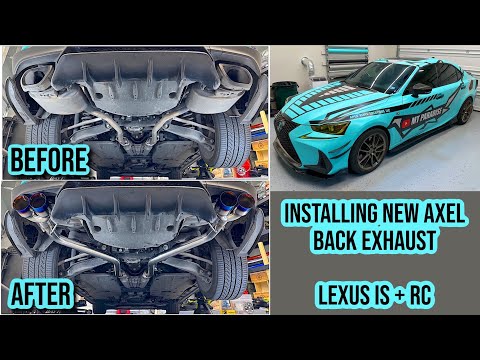 How To Install Lexus IS + RC Axel Back Exhaust