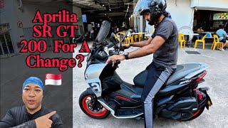 Aprilia SR GT 200 Test Ride 🇸🇬  [unplanned]