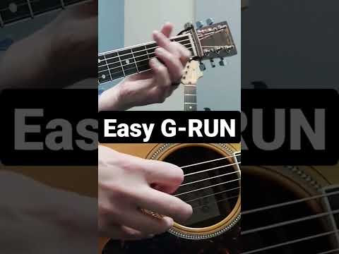 Simple G-RUN. Give it a try! #shorts #guitarlesson