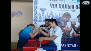 До 65 кг правая | Қол күрес | Женщины | Народные игры 2026 | 2026