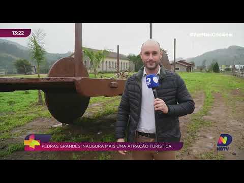 Pedras Grandes inaugura carro de boi feito com aço da ponte