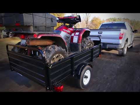 Detail K2 MMT5X7 5 ft. x 7 ft. Multi Purpose Utility Trailer ACTION VIDEO