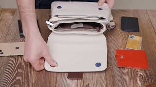 Елегантна сумка сетчел для жінок із натуральної шкіри Vintage 22290 біла