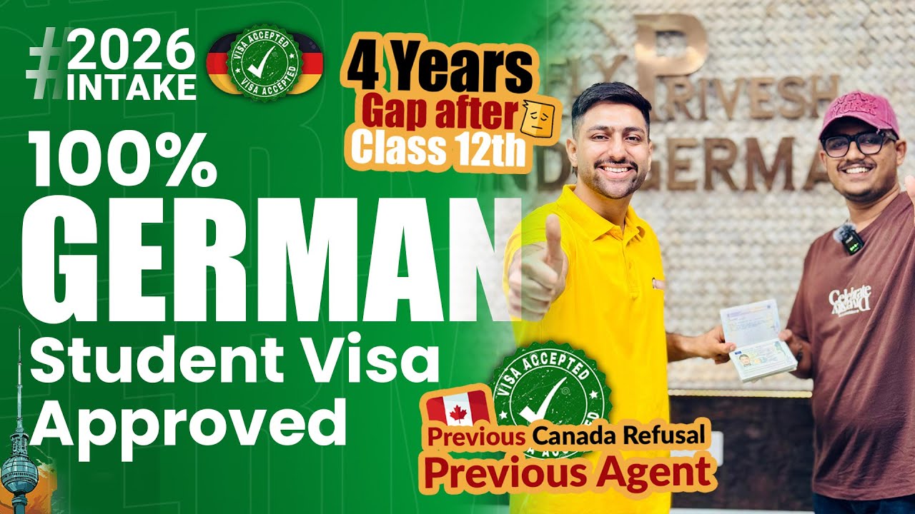 Study in Germany 2026 After 12th Commerce ? 🇩🇪 Gujrat Boy Got German Student Visa 2026  🇩🇪