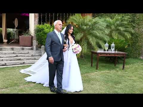 Linda e emocionante entrada da Noiva.  Marcha Nupcial Orquestra de Casamento ao ar livre.  (*)