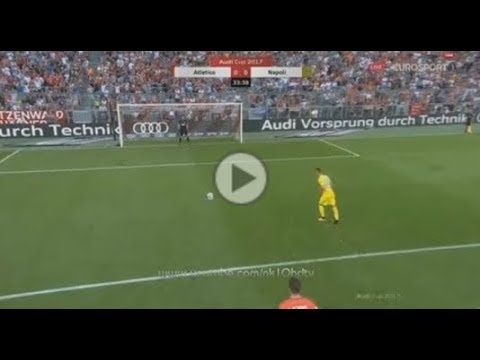 Milik Penalty Missed   Atletico Madrid vs Napoli 01 08 2017 Audi Cup 2017 HD