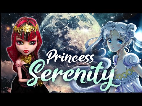 I MADE A GORGEOUS PRINCESS SERENITY DOLL / Sailor Moon / Monster High Doll Repaint by Poppen Atelier
