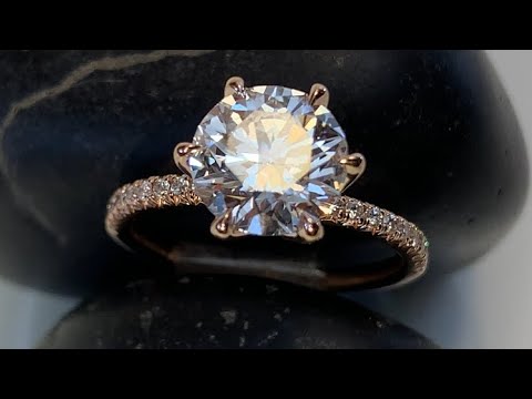 $7000 Lab Created Diamond Engagement Ring (Indoor Lighting)
