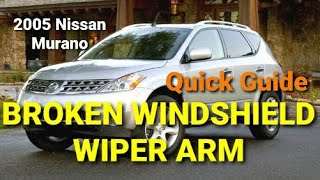 WIPER ARMS WON'T WORK! - (2003-2007) Nissan Murano - Broken Wiper Arm Bushings FIX!