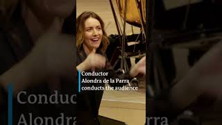 When the conductor conducts the audience