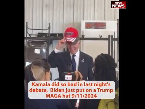 Stunning Biden put on a Trump hat; TRUMP: In fact I was going to send her a MAGA hat; Trump 9/11