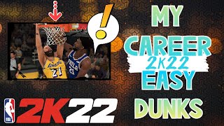 MYCAREER 2K22 HOW TO GET OPEN. EASY DUNKS AND LAYUPS WITH ANY BUILD. #2K22MYCAREER #SLASHER