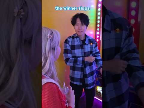 arcade game vs toast (loser gets slapped)