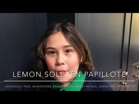 Lemon sole ‘en papillote’