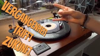 USB Bluetooth PLATTENSPIELER mit Vinyl to MP3 Funktion von 1byone im Test Review