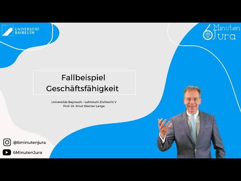 Case study on legal capacity (BGB AT)