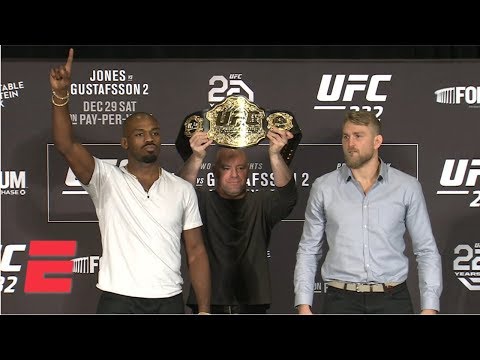 Best of Jon Jones-Alexander Gustafsson at UFC 232 Press Conference | MMA Sound