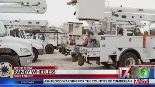 Randy Wheeless with Duke Energy discusses power outages in NC