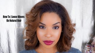 How To: Flat Iron Hair For A Wavy Look On Natural Hair |Beauty By Lee